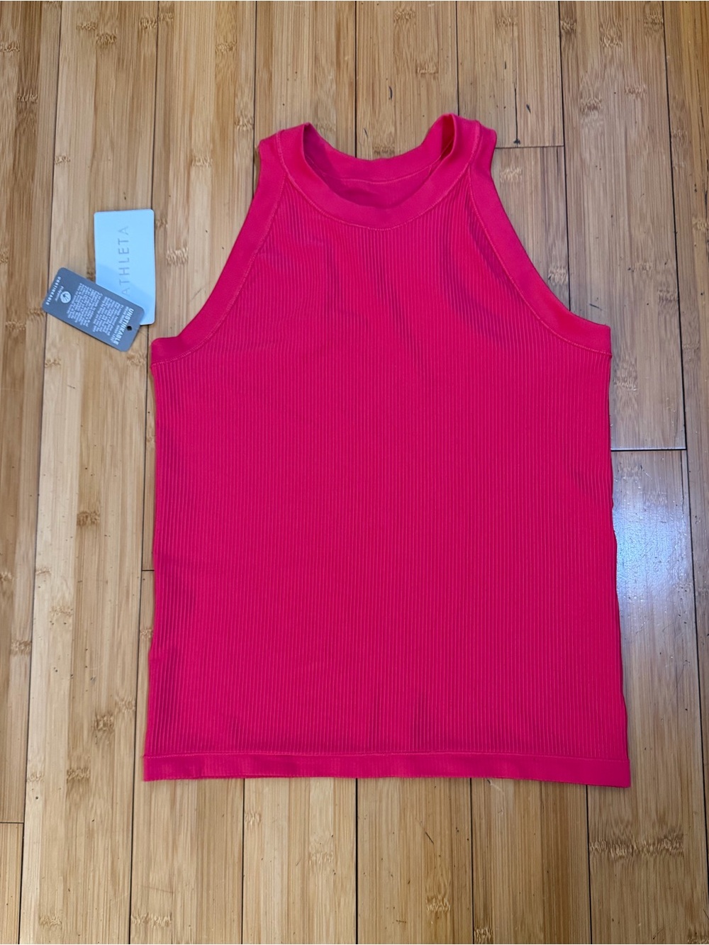 NWT Athleta Renew Seamless Racerback Tank Pink Size L - Picture 6 of 14